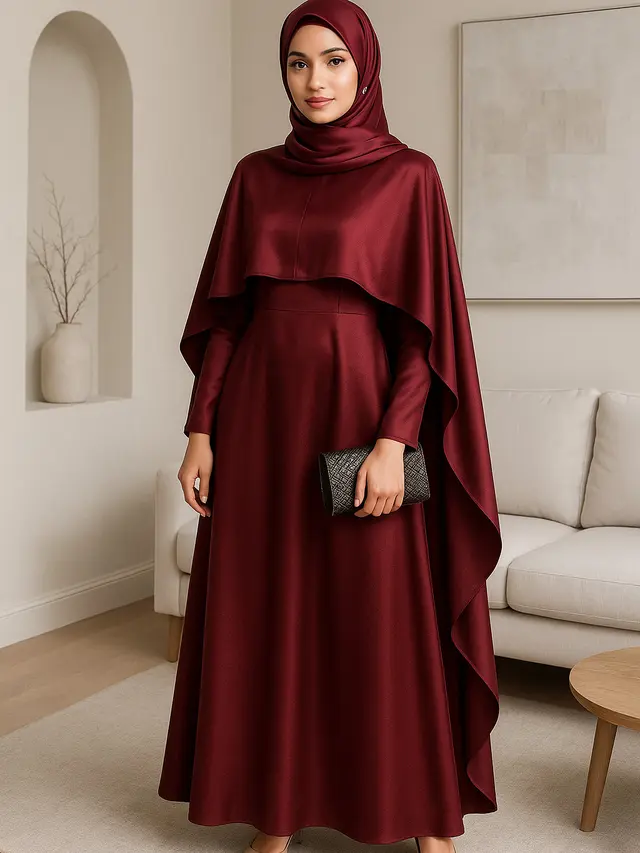 7 Rekomendasi Gamis untuk Kondangan Malam Hari 2025, Tampil Anggun Tanpa Terlalu Mencolok