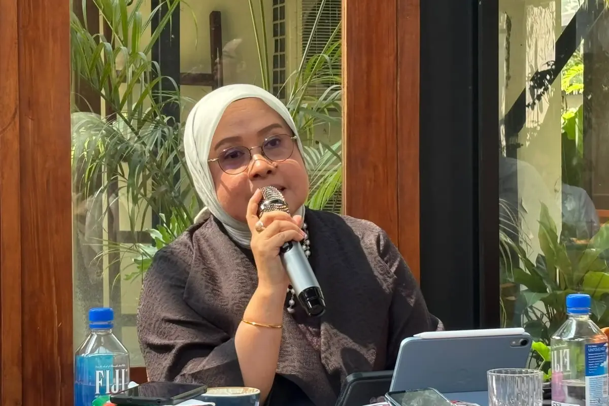Direktur Pelindungan Warga Negara Indonesia (PWNI) Kementerian Luar Negeri RI Heni Hamidah saat bertemu awak media di Jakarta, Rabu (1/7/2026).