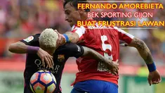 Video aksi Fernando Amorebieta bek Sporting Gijon yang sukses mengawal Luis Suarez striker Barcelona di kompetisi La Liga Spanyol.