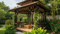 7 Model Gazebo Sederhana di Halaman Rumah, Jadi Area Rileksasi Estetik