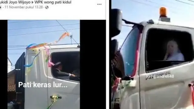 Bikin Melongo, Pria ini Beri Seserahan Hino Ranger 500 ke Pengantin Wanita