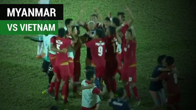 Berita video highlights Piala AFF U-18 2017 antara Myanmar melawan Vietnam dengan skor 2-1, Rabu (13/9).