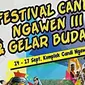 Festival Candi Ngawen tahun 2017 ini telah memasuki penyelenggaraan ke tiga.