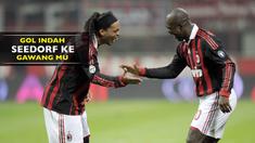 Gol Clarence Seedorf ke gawang Manchester United ini dicetak dengan cara yang indah.