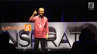 Ketua KPK RI 2011-2015 Abraham Samad saat menjadi narasumber dalam acara Inspirato Liputan6.com di SCTV Tower, Jakarta, Selasa (23/1). (Liputan6.com/Arya Manggala)