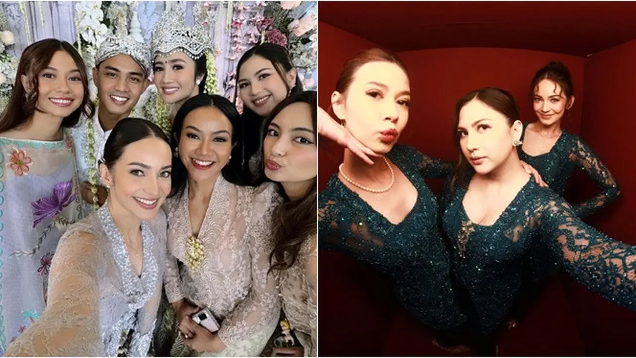 6 Potret Enzy, Jessica Mila dan Yuki Kato di Rangkaian Pernikahan Febby Rastanty