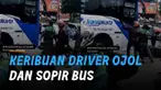 Keributan terjadi di tengah jalan antara oknum driver ojol dan pengemudi Bus Trans Jakarta. Insiden itu terjadi di dekat PGC Cililitan, Jakarta Timur.