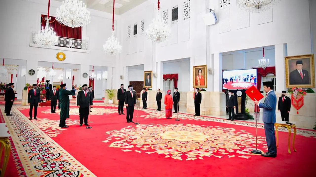 FOTO: Presiden Jokowi Lantik Enam Menteri Baru Kabinet Indonesia Maju