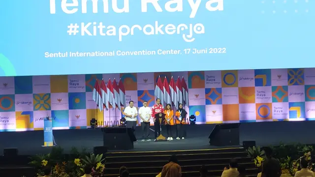 Sebanyak 8.000 peserta program Kartu Prakerja berkumpul di Sentul International Convention Center (SCIC), Bogor Jawa Barat.