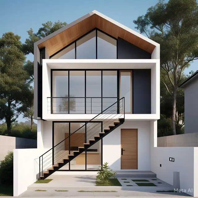 Gambar Rumah Minimalis 2 Lantai Gaya Eropa