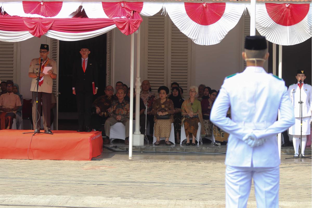 Upacara Sumpah Pemuda di Museum Sumpah Pemuda