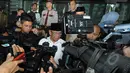 Pertemuan berlangsung kurang 30 menit. Hasyim menjelaskan, ia khawatir kisruh saat ini dimanfaatkan pihak-pihak yang tidak bertanggungjawab, Jakarta, Jumat (30/1/2015). (Liputan6.com/Herman Zakharia)