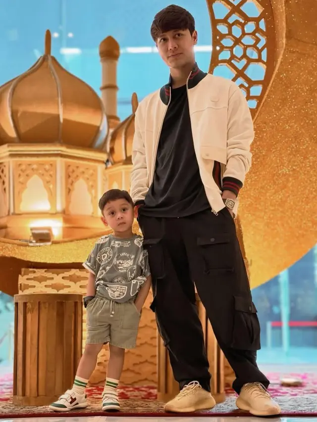 Anak Rizky Billar curi perhatian lewat gaya modis (credit: instagram.com/rizkybillar/levianbillar)