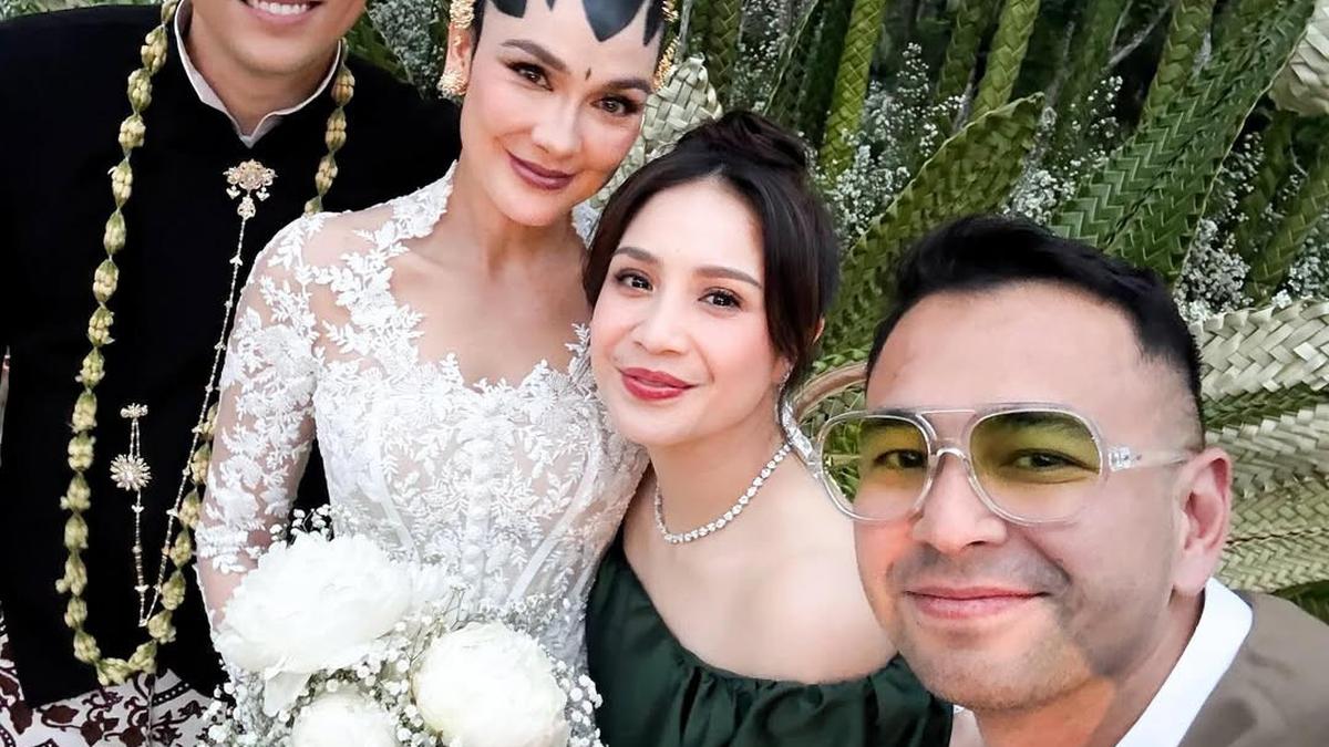 Gaya Anggun Nagita Slavina, Si Mak Comblang Luna Maya dan Maxime Bouttier dengan Tas Rp100 Jutaan