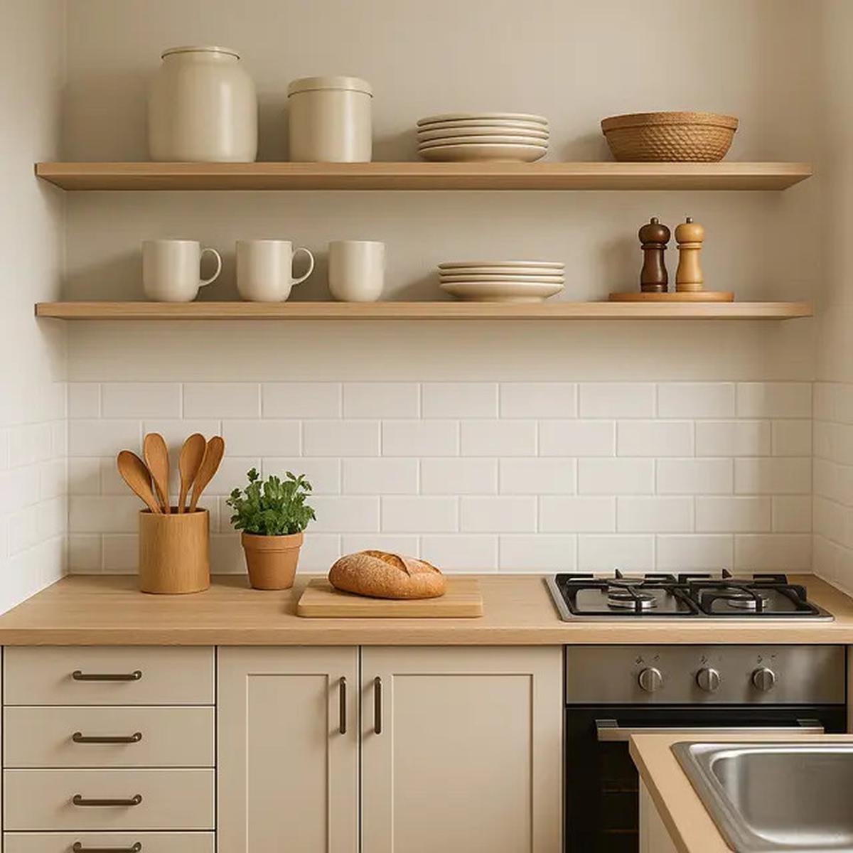 7 Tips Menata Dapur Kecil Minimalis dengan Rak Terbuka, Tampak Rapi dan Nyaman untuk Masak