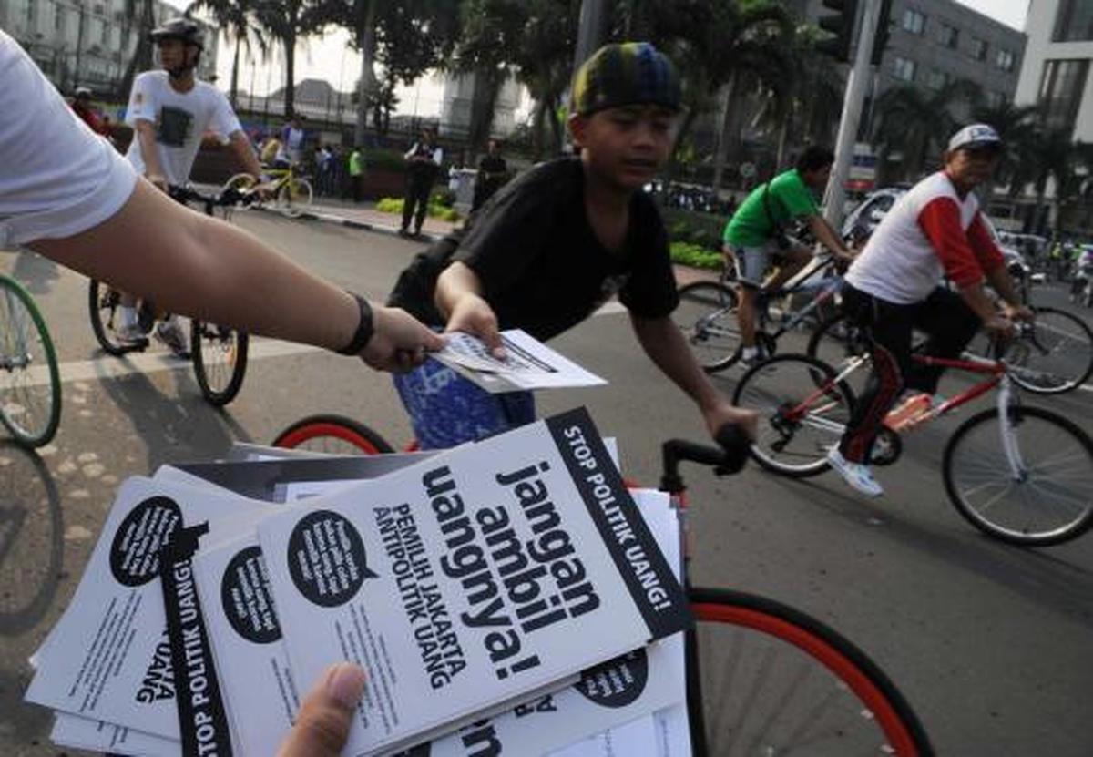 Demo "Stop Politik Uang" jelang Pilgub DKI