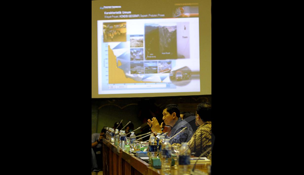 Rapat membahas gambaran umum perusahaan tambang asal Amerika Serikat itu serta tindak lanjut kontrak pertambangan Freeport di Indonesia, Jakarta, Selasa (27/1/2015). (Liputan6.com/Andrian M Tunay)
