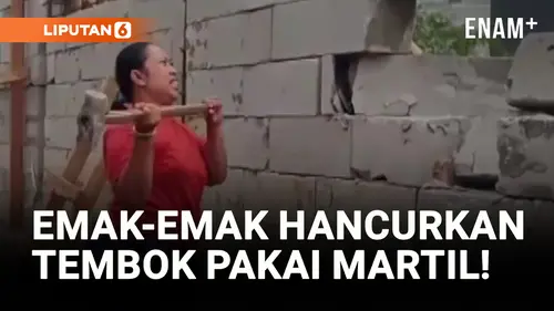  Rumahnya Longsor, Emak-emak di Serang Hancurkan Tembok Pabrik!