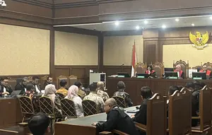 sidang vonis kasus pemerasan Sertifikat K3 Kemnaker. (Liputan6.com/Muhammad Radityo)
