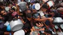 Selain ancaman malanutrisi, Kantor Media Pemerintah Gaza mencatat ada 300 kasus keguguran kandungan di wilayah tersebut karena kelaparan. (Eyad BABA/AFP)
