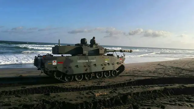 Medium Tank karya Pindad yang dinamau Harimau