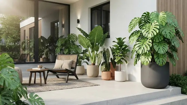 Ide Menata Tanaman Hias Berdaun Lebar