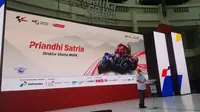 Priandhi Satria, Dirut MGPA, optimistis bahwa seluruh penyempurnaan Mandalika yang diminta Dorna dan FIM akan bisa dipenuhi tepat waktu. (Bola.com/Darojatun)