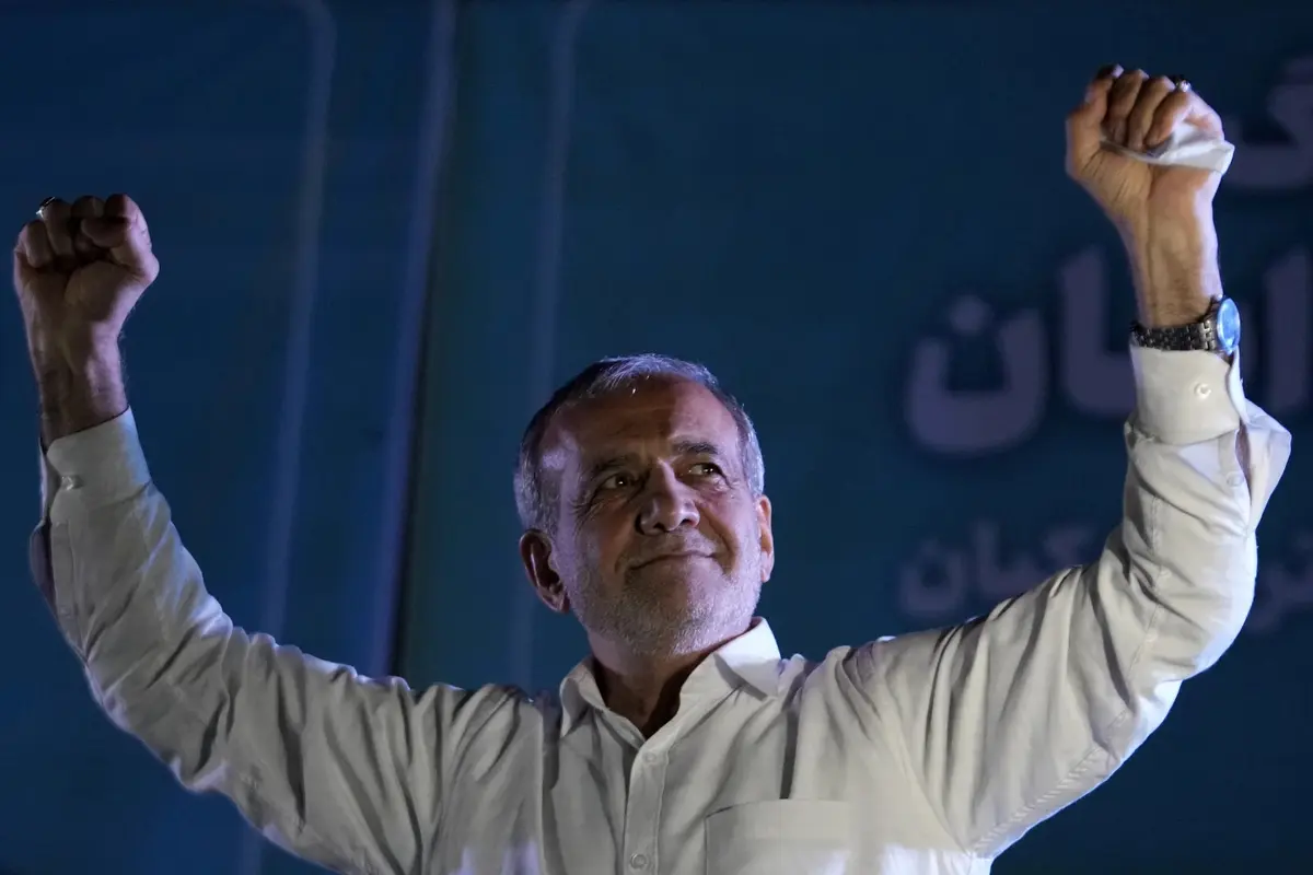 Massoud Pezeshkian menang Pemilihan Presiden (Pilpres) Iran putaran kedua dan terpilih jadi Presiden Iran yang baru. (AP)