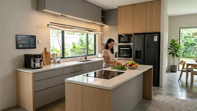 Desain Dapur Minimalis Hemat Energi/AI Generated