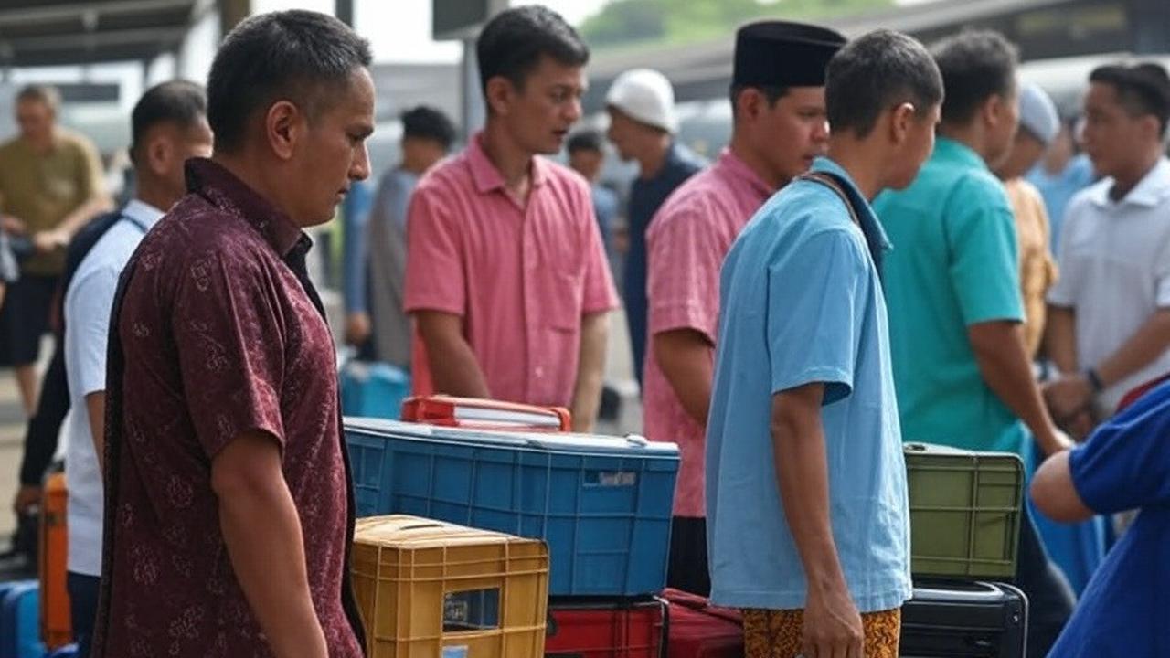Nasib Porter Angkut Barang di Stasiun Gambir, Rela Mudik Belakangan Demi Baju Baru Anak Semata Wayang