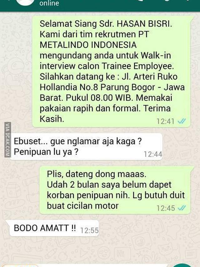 Top 3 Balasan Kocak Hadapi Sms Penipuan Biar Jera Citizen6