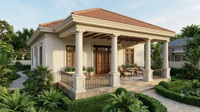 Desain Pilar Depan Rumah Klasik