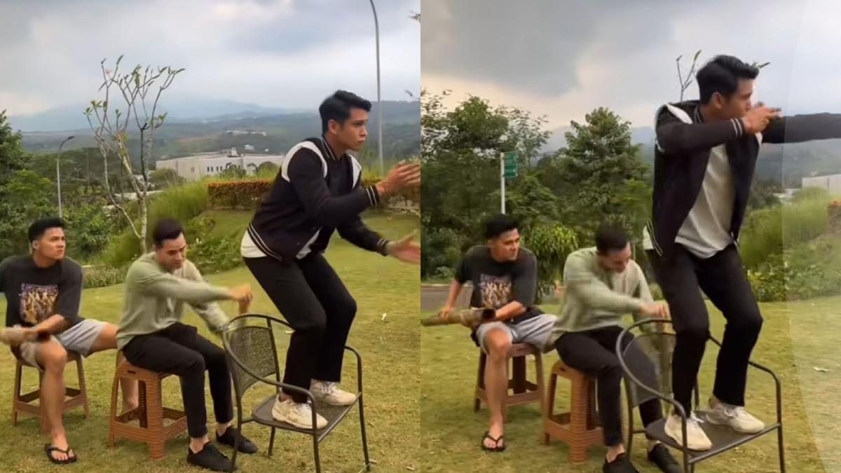 Kocaknya Bintang Sinetron Ketika Cinta Memanggilmu Ikutan Tren Pacu Jalur