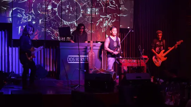 DJ Adam Jagwani bersama Dewa Budjana, Ivanka Slank, dan V1mast. (ist)