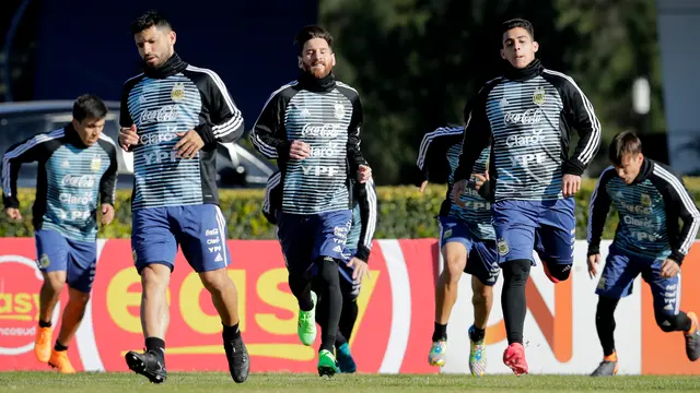 Lionel Messi Mulai Latihan bersama Timnas Argentina