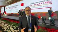 Mendag Zulkifli Hasan Dampingi Presiden di Forum Bisnis Indonesia-RRT yang digelar di China World Hotel, Beijing, RRT, pada Senin, (16/10)/Istimewa.