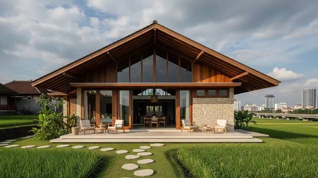 Model Rumah Desa untuk Lahan di Perbatasan Desa dan Kota