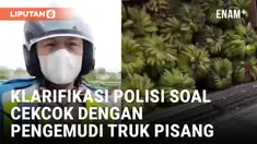 Viral! Cekcok Pengemudi Truk Pisang dengan Polisi di Tol Keramasan