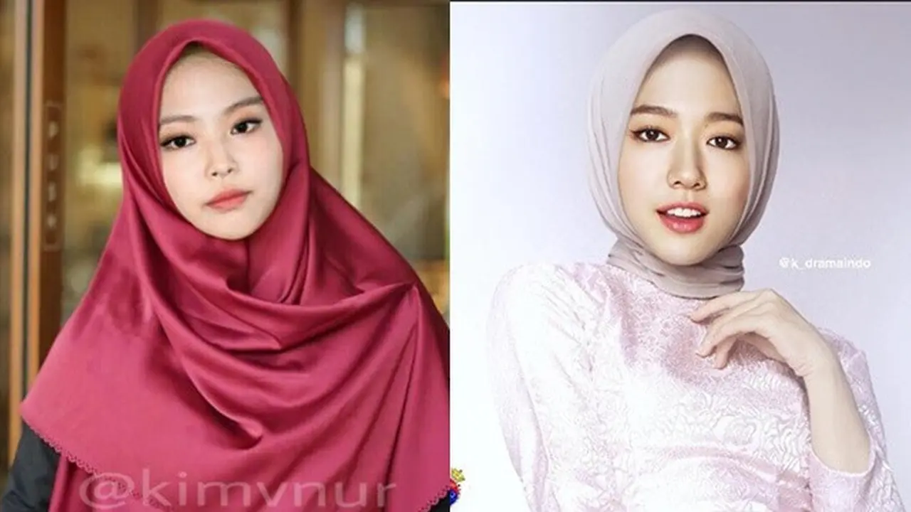 Foto Editan 7 Artis Cantik Kpop Saat Pakai Hijab Ini Bikin Pangling