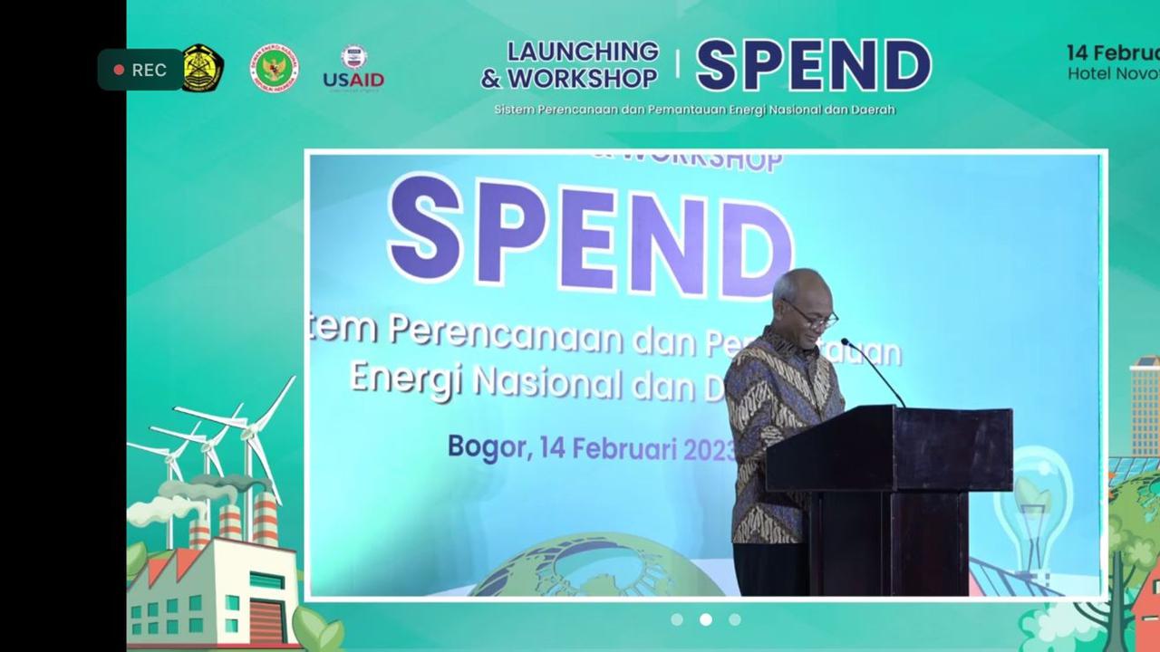 Sekretariat Jenderal Dewan Energi Nasional (DEN) meluncurkan platform Sistem Perencanaan dan Pemantauan Energi Nasional dan Daerah (SPEND)