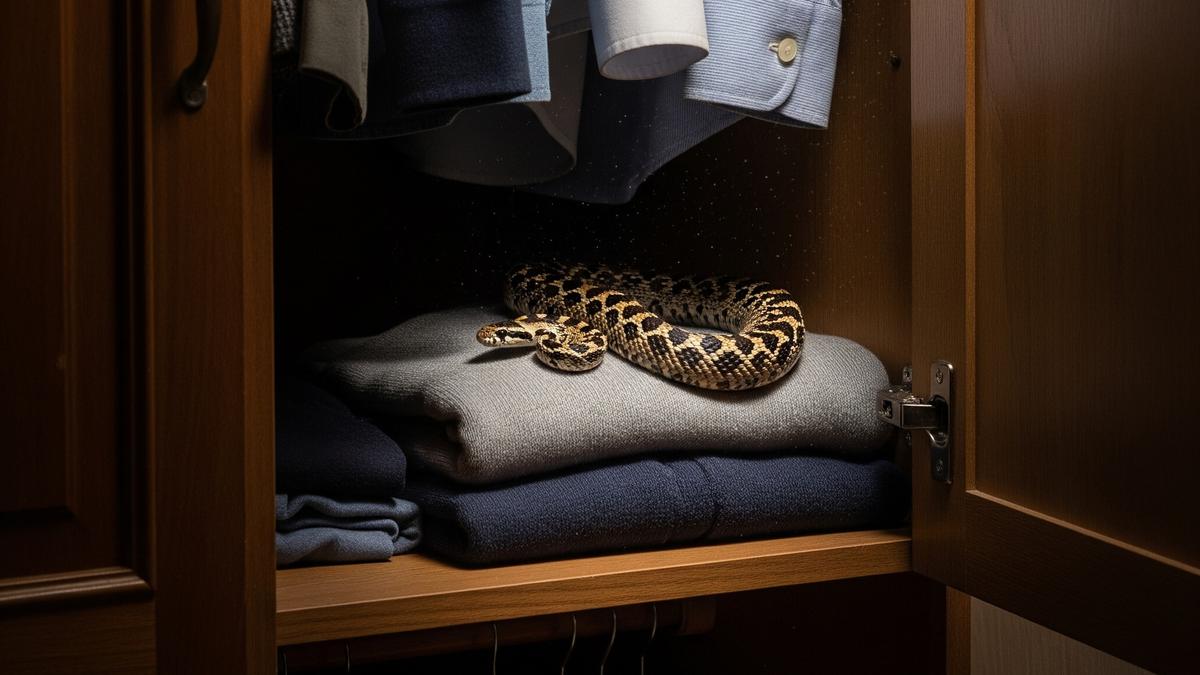 Apa yang Harus Dilakukan Jika Ada Ular di Dalam Lemari Pakaian? Begini Tindakan Cepat dan Aman