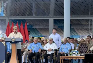 Presiden Prabowo Subianto mengadiri Puncak PENAS Petani dan Nelayan XVII di Sport Center Limboto, Kabupaten Gorontalo, Rabu (24/6/2026). (Liputan6.com/Lizsa Egaham)