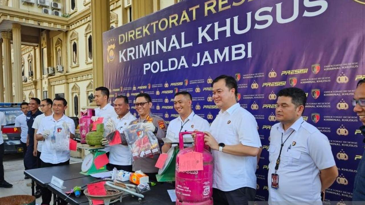 Polda Jambi Bongkar Praktik Ilegal Pengoplosan Elpiji Subsidi, Tiga Pelaku Ditangkap