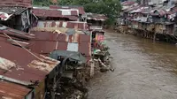Kondisi Sungai Ciliwung Jakarta. (Liputan6.com/Ika Defianti)