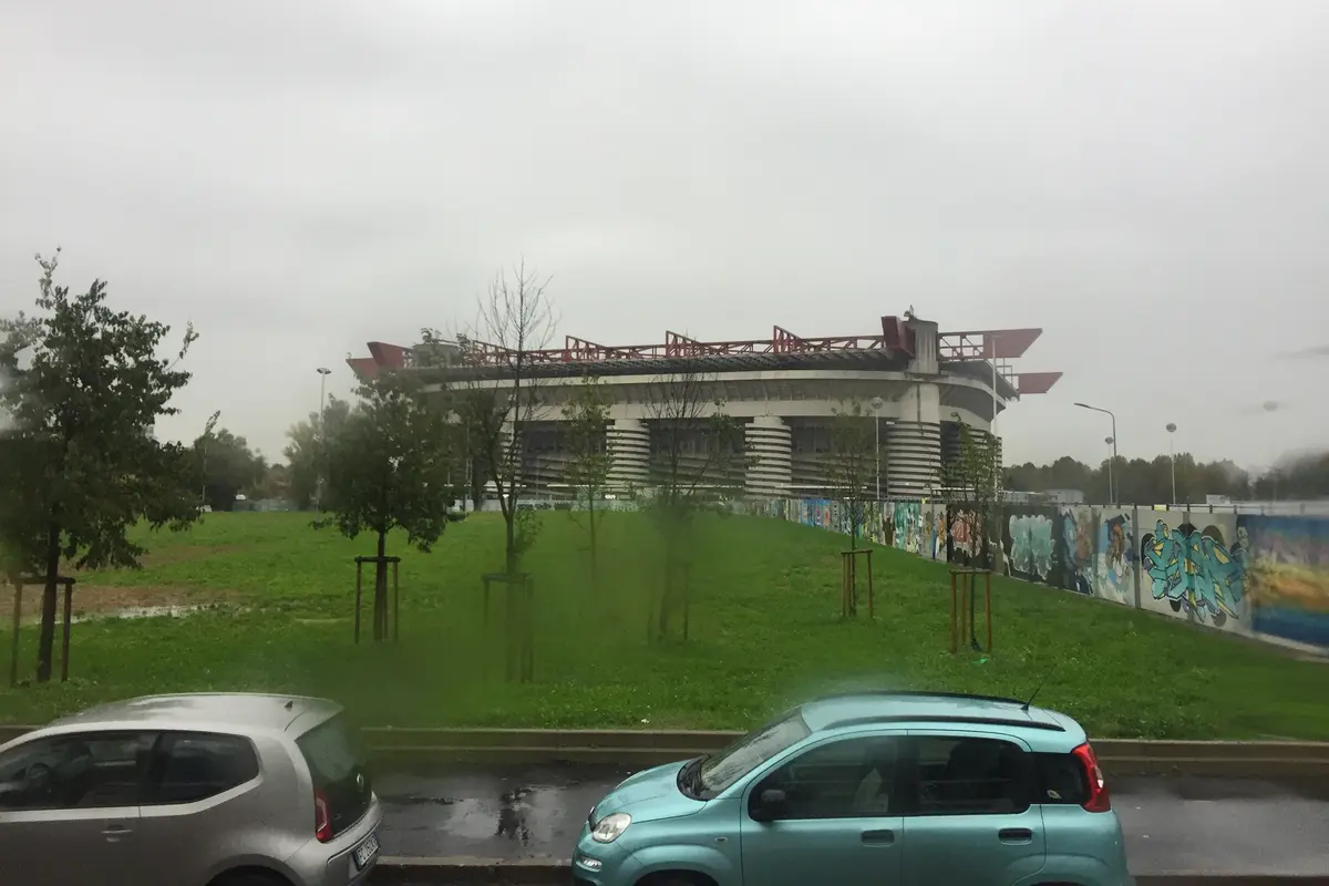 Markas AC Milan dan Inter Milan, Stadion San Siro di Milan, Italia.