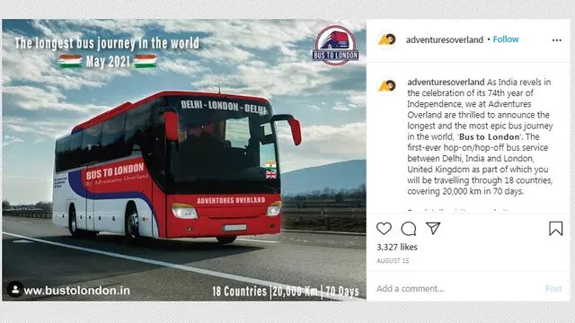 Naik Bus Keliling 18 Negara Selama 70 Hari, Berapa Tarifnya?