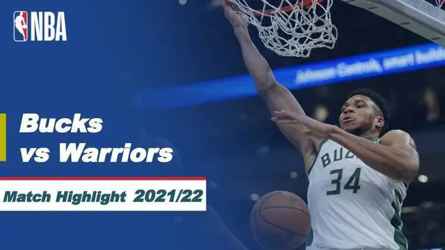VIDEO: Highlights NBA, Milwaukee Bucks Bungkam Golden State Warriors 118-99