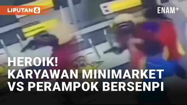 Aksi perampokan minimarket bersenjata api di Karanganyar, Jawa Tengah viral di media sosial. Insiden itu viral lantaran perampokan berhasil digagalkan dua karyawan. Momen dua karyawan membekuk pelaku terekam CCTV dan berlangsung sengit.