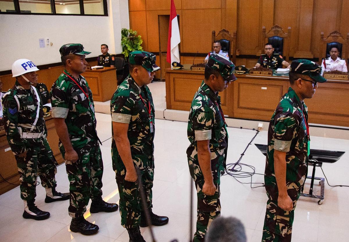 FOTO: Sidang Perdana Kasus Penyiraman Air Keras Aktivis HAM