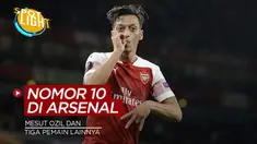 Berita video spotlight kali membahas tentang empat pemain nomor punggung 10 yang sukses di Arsenal, salah satunyanya ialah Mesut Ozil.